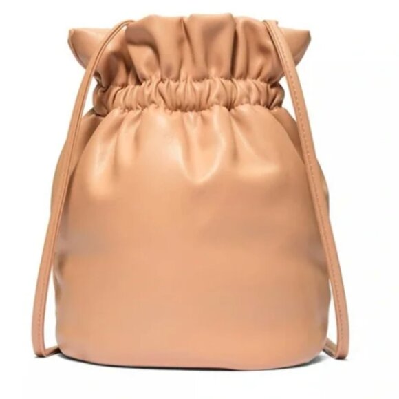 Victoria's Secret Tan Crossbody Bag with Drawstring Closure - Picture 2 of 6